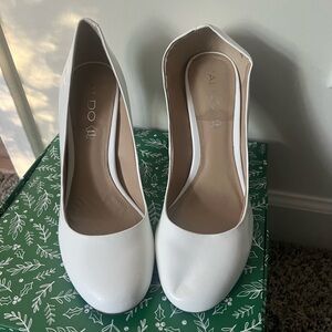 Aldo Classic White Heels